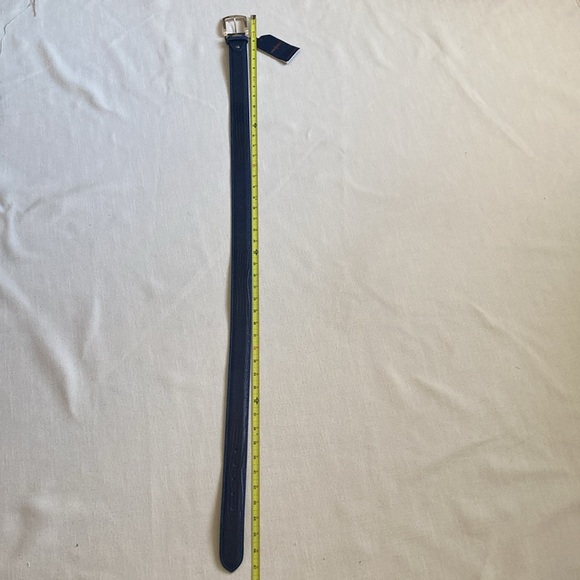 NWT | LINKS & KINGS | Exotic Lizard Luxury Belt in Navy - Picture 5 of 16